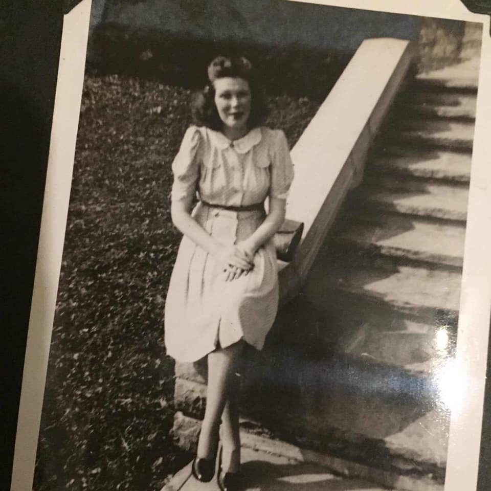 Mom A woman in photo dating from the mid 20th century.